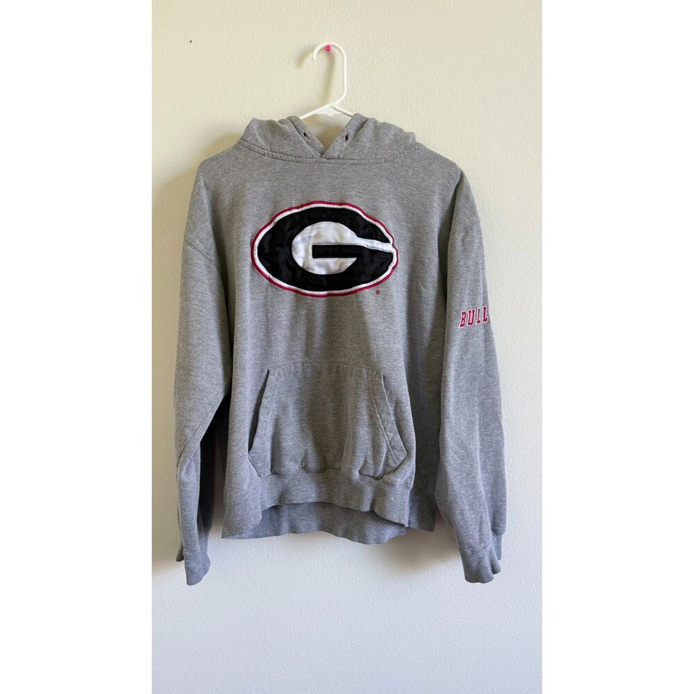 Georgia Bulldogs Hoodie XL Gray UGA Football Embroidered Logo Pullover